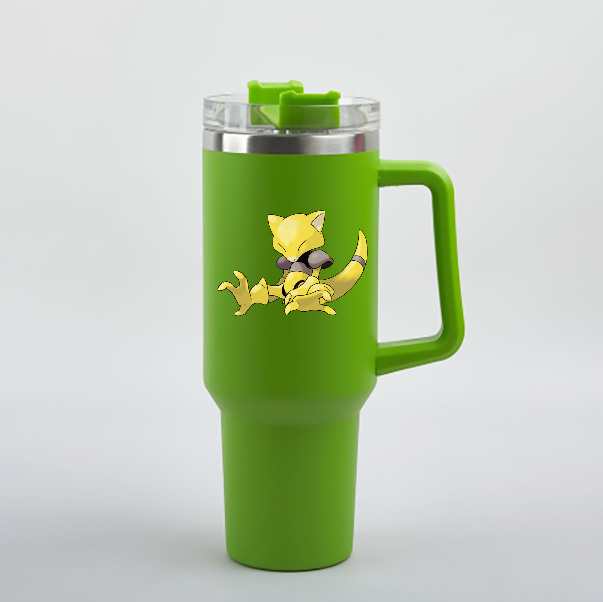 （画像用） ポケットモンスター Pokémon 1200mL車用タンブラー - クリスタルステッカー（プラスチックストロー付き）